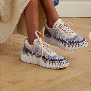 Chloé blue tennis shoes